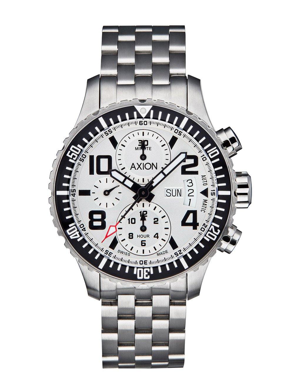 CHRONO COMMANDER WHITE CHRONOGRAPH - Axion Watch
